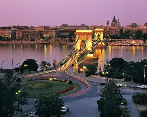 Chain Bridge Print, Budapest, Hungary