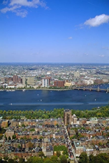 High Angle City Views Prints: Charles River