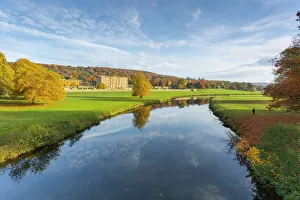 Chatsworth House, Peak District National Park, Derbyshire, England, United Kingdom Chatsworth House, Peak District National Park, Derbyshire, England, United Kingdom