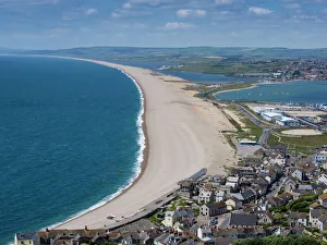 Chesil Beach Print from Portland, Jurassic Coast