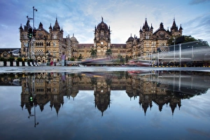 Chhatrapati Shivaji Terminus (Victoria Terminus), UNESCO World Heritage Site, historic Chhatrapati Shivaji Terminus (Victoria Terminus), UNESCO World Heritage Site, historic