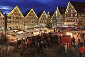 Christmas Fair in the Market Place, Herrenberg, Boblingen District, Baden Wurttemberg, Germany, Europe Christmas Fair in the Market Place, Herrenberg, Boblingen District, Baden Wurttemberg, Germany, Europe