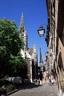 Church and cathedral, Rouen, Seine Maritime, Haute Normandie (Normandy), France, Europe Church and cathedral, Rouen, Seine Maritime, Haute Normandie (Normandy), France, Europe