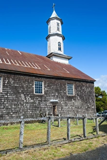 Church of Our Lady of Sorrows, UNESCO World Heritage Site, Dalcahue, Chiloe, Chile, South America Church of Our Lady of Sorrows, UNESCO World Heritage Site, Dalcahue, Chiloe, Chile, South America