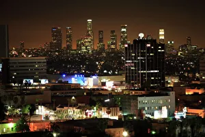 City at night, Los Angeles, California, United States of America, North America City at night, Los Angeles, California, United States of America, North America
