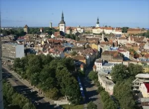 Estonia Collection: City skyline, Tallinn, Estonia, Baltic States, Europe