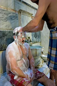 The classical Turkish Bath massage and wash inside the Gagaloglu Hamam The classical Turkish Bath massage and wash inside the Gagaloglu Hamam