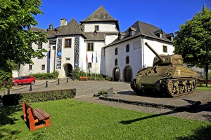 Medieval Castle Architecture Europe Prints: Clervaux Castle, Canton of Clervaux, Grand Duchy of Luxembourg, Europe