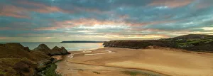 Three Cliffs Bay, Gower, Peninsula, Swansea, West Glamorgan, Wales, United Kingdom Three Cliffs Bay, Gower, Peninsula, Swansea, West Glamorgan, Wales, United Kingdom