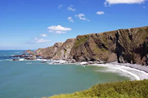 Cliffs at Hartland Quay, Devon, England, United Kingdom, Europe Cliffs at Hartland Quay, Devon, England, United Kingdom, Europe