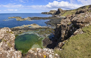 UK Travel Destination Prints: Cliffs around Treshnish Point, Isle of Mull, Inner Hebrides, Argyll and Bute, Scotland