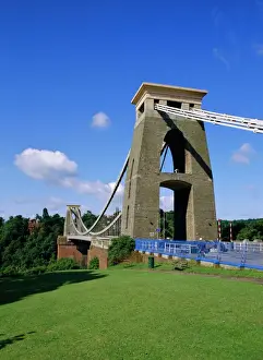 Avon River England Prints: Clifton Suspension Bridge, built by Brunel across the Avon gorge, Bristol