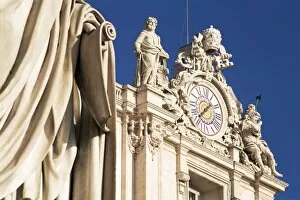 Adorning Collection: Clock adorning facade of St