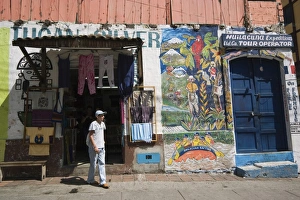 Clothing store and tour agency in this major tourist centre, Banos, Ambato Province Clothing store and tour agency in this major tourist centre, Banos, Ambato Province