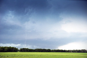 Cloud to ground lightning flash or strike