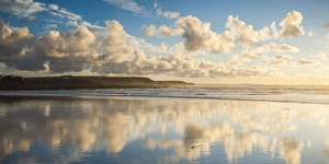 Cloud Reflections Print at Constantine Bay, Cornwall