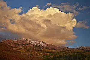 Uncompahgre National Forest Scenery Prints: Cloud over the Sneffels Range in the fall