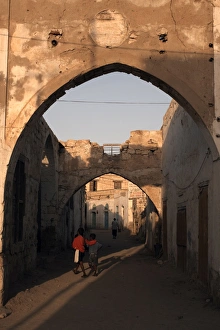 The coastal town of Massawa on the Red Sea, Eritrea, Africa The coastal town of Massawa on the Red Sea, Eritrea, Africa