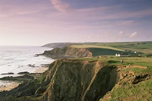 Coastline Print of Bude, Cornwall