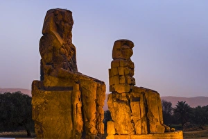 Colossi of Memnon, UNESCO World Heritage Site, West Bank, Luxor, Egypt, North Africa Colossi of Memnon, UNESCO World Heritage Site, West Bank, Luxor, Egypt, North Africa