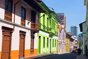 Colourful houses, Bogota, Colombia, South America Colourful houses, Bogota, Colombia, South America