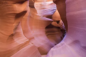 The colourful Navajo sandstone walls of Lower Antelope Canyon The colourful Navajo sandstone walls of Lower Antelope Canyon