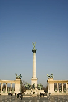 Heroes Square Budapest Prints: Column and colonnade
