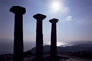 Mediterranean Travel Destination Prints: Columns of the Temple of Athena