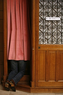 Confessional, Fontainebleau, Seine-et-Marne, France, Europe Confessional, Fontainebleau, Seine-et-Marne, France, Europe