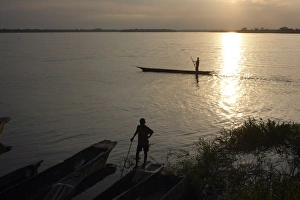 The Congo river at Yangambi, Democratic Republic of Congo, Africa The Congo river at Yangambi, Democratic Republic of Congo, Africa