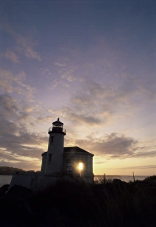 US West Coast Scenic Views Prints: Coquille River lighthouse