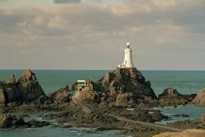 Rocky Collection: Corbiere Lighthouse, Jersey, Channel Islands, United Kingdom, Europe
