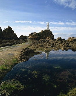 Historic Lighthouses UK Prints: Corbiere Point Lighthouse