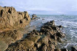 Channel Islands Coastline Prints: Corbiere Point, St