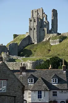 Corfe Castle Print, Dorset England
