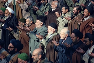 Crowds at Friday Prayers Print, Tehran, Iran