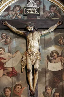 Crucifix in Salvador Cathedral basilica sacristy, Salvador, Bahia, Brazil, South America Crucifix in Salvador Cathedral basilica sacristy, Salvador, Bahia, Brazil, South America