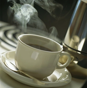 Steaming Coffee Cup Prints: Cup of steaming coffee