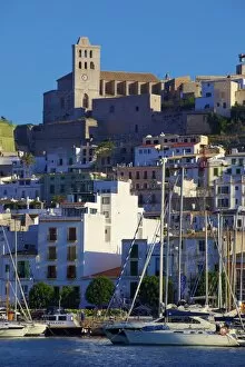Alta Vila Collection: Dalt Vila and Harbour, Ibiza Old Town, UNESCO World Heritage Site, Ibiza, Balearic Islands, Spain