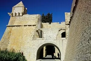 Alta Vila Collection: Defensive walls and gate of Ibiza old centre