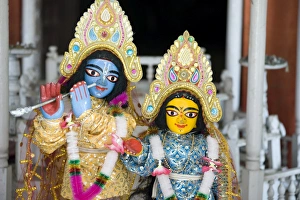 Deities Sri Krishna and Sri Radhika (Radha) in the Lalji temple, Kalna Deities Sri Krishna and Sri Radhika (Radha) in the Lalji temple, Kalna