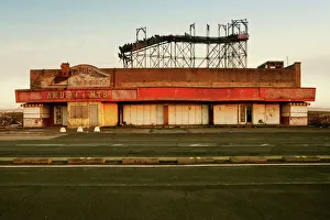 Derelict Amusement park, North Wales, United Kingdom, Europe Derelict Amusement park, North Wales, United Kingdom, Europe