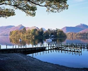 Cumbria Collection: Derwent Water from Keswick, Lake District, Cumbria, England, United Kingdom, Europe