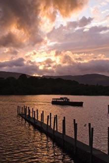Derwentwater at sunset, Lake District National Park, Cumbria, England, United Kingdom Derwentwater at sunset, Lake District National Park, Cumbria, England, United Kingdom