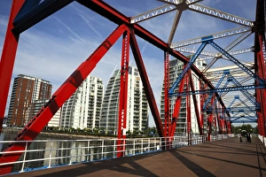 Detroit Bridge, Salford Quays, Manchester, England, United Kingdom, Europe Detroit Bridge, Salford Quays, Manchester, England, United Kingdom, Europe