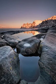 The Devils Jaw Print at Sunset, Senja Island, Norway