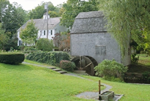Massachusetts Travel Destinations Prints: Dexters Grist Mill