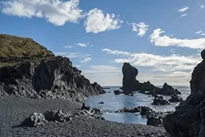 Images Dated 17th September 2013: Djupalonssandur black stone beach, Snaefellsnes Peninsula, Iceland, Polar Regions