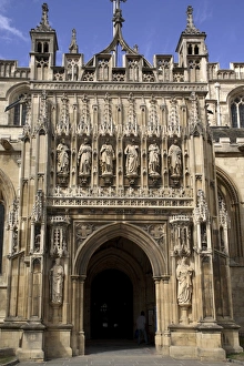 Doorway, Gloucester cathedral, Gloucester, Gloucestershire, England, United Kingdom Doorway, Gloucester cathedral, Gloucester, Gloucestershire, England, United Kingdom