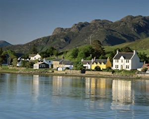 Prints of Dornie on Loch Long, Highland region, Scotland, United Kingdom, Europe Lake Prints: Dornie on Loch Long Print